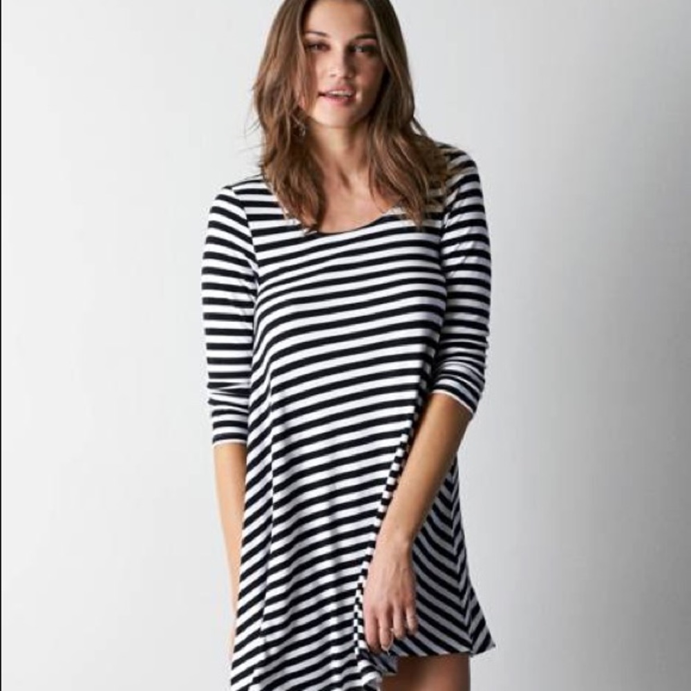 American Eagle Striped Swing Dress